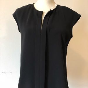 JCREW black cap sleeve top size 6